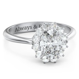 The Lady's Legacy Ring in 925 Sterling Silver with White Premium Zirconia and Cubic Zirconia