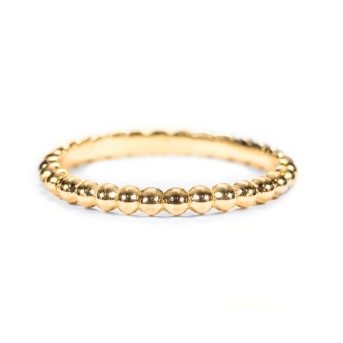 Stackable Beaded Ball Ring