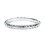 Stackable Beaded Ball Ring – 10K White Gold