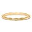 Faceted Wave Band with Milgrain Detailing – 18K Gold Plated Silver
