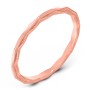 Faceted Wave Band with Milgrain Detailing