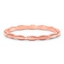 Faceted Wave Band with Milgrain Detailing