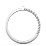 Twisted Cross Ring with Double Band – 10K White Gold
