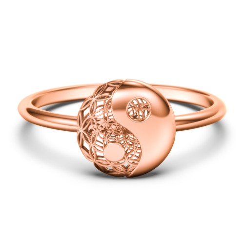 Yin-Yang Ring with Filigree Detailing