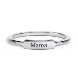 Engravable Bar Ring