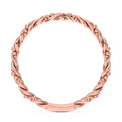 V-Shape Stacking Ring with Twisted Band