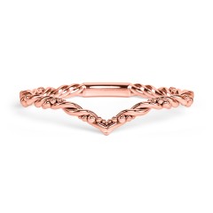 V-Shape Stacking Ring with Twisted Band