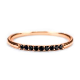 Stackable Band with Accent Gemstones