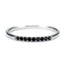 Stackable Band with Accent Gemstones