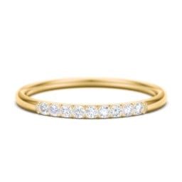 Stackable Band with Accent Gemstones