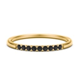 Stackable Band with Accent Gemstones
