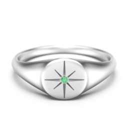 Star Set Signet Ring