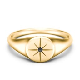 Star Set Signet Ring
