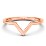 V-Shape Stackable Ring – 10K Rose Gold