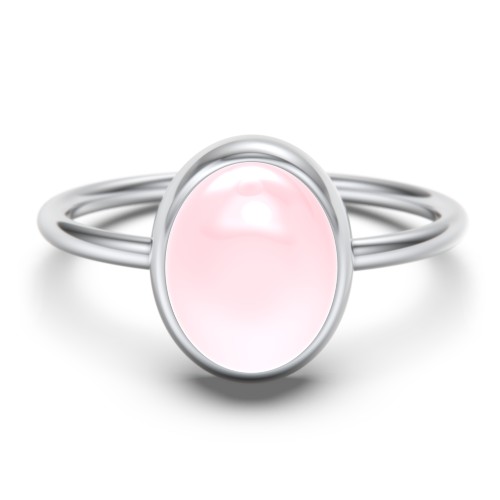Oval Cab Gemstone Ring
