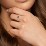 3 Stone Vertical Baguette Ring with Accents – Sterling Silver with Blue Topaz, Cubic Zirconia, and White Premium Zirconia