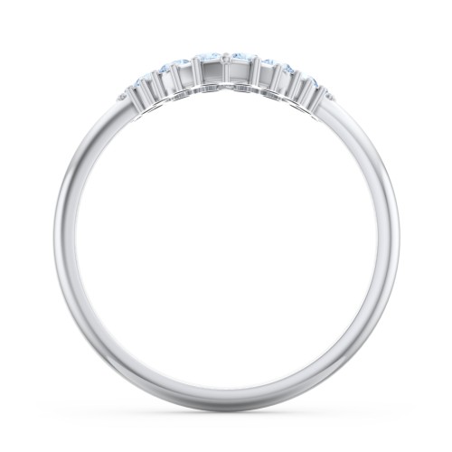 Couples Birthstone Heart Ring