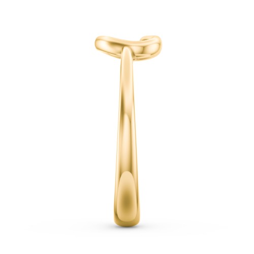Open Heart Ring – 10K Yellow Gold