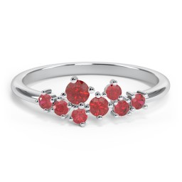 8-Stone Cluster Ring