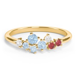 8-Stone Cluster Ring