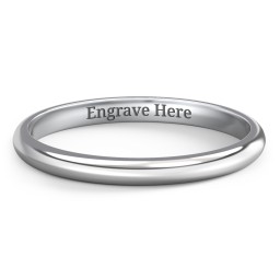 Classic Half Round Wedding Band - 2mm Width