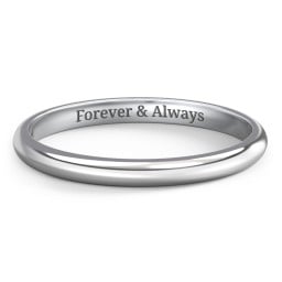 Classic Half Round Wedding Band - 2mm Width