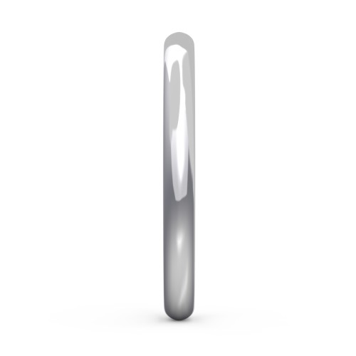 Classic Half Round Wedding Band - 2mm Width – Sterling Silver