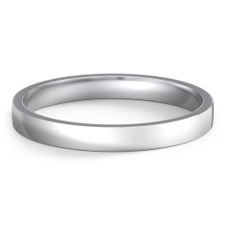 Classic Flat Wedding Band - 2.5mm Width