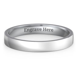 Classic Flat Wedding Band - 3mm Width