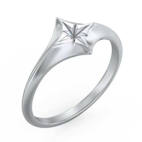 Women's North Star Signet Ring