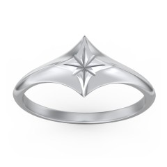 Women's North Star Signet Ring
