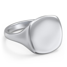 Women's Large Cushion Signet Ring