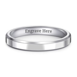 Beveled Edge Wedding Band