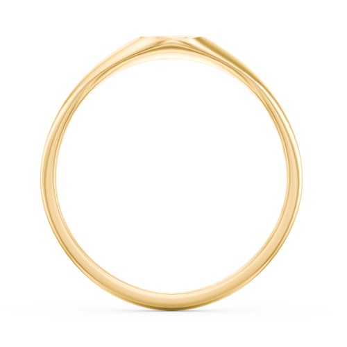 Women’s Oval Signet Ring with Accent Stones