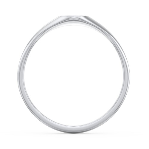 Women’s Oval Signet Ring with Accent Stones