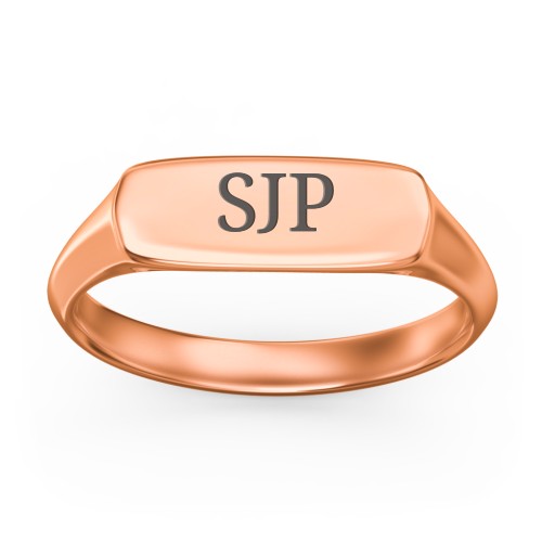 Women's Bar Signet Ring