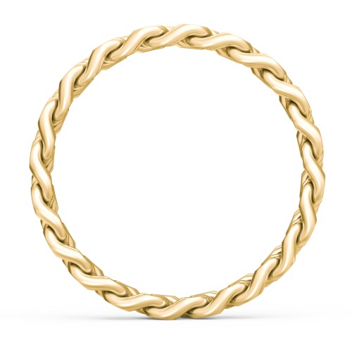 Curb Link Chain Ring – 10K Yellow Gold