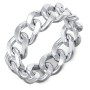 Wide Curb Link Chain Ring