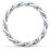 Wide Curb Link Chain Ring – 10K White Gold