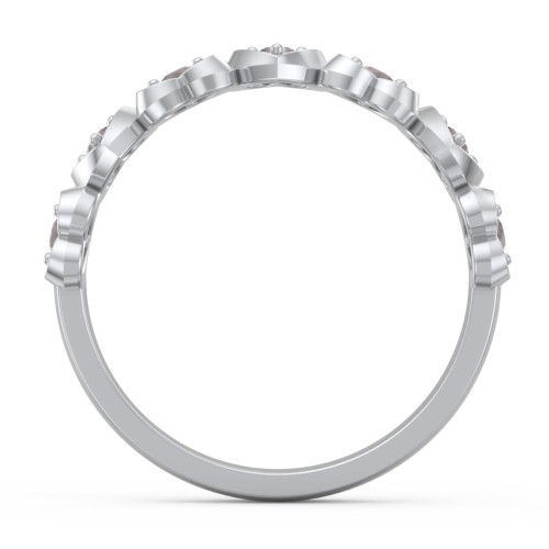 Multi-Heart Ring with Birthstones