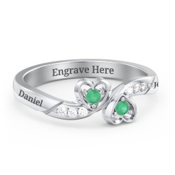 Duo of Hearts Ring