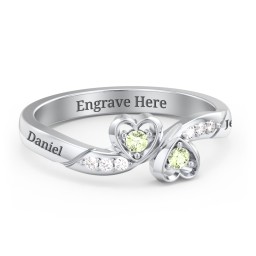 Duo of Hearts Ring
