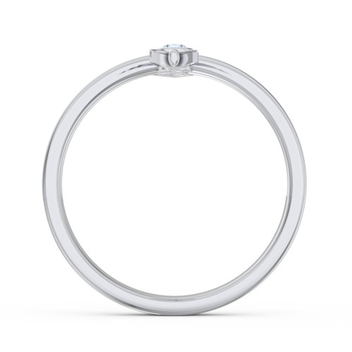 Cupid's Arrow Ring – Sterling Silver with Blue Sapphire and Blue Topaz