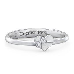 Heart Shaped Ring with Bow