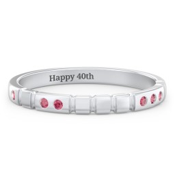 "Love" Morse Code Ring with Accents