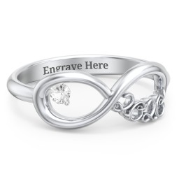 2020 Infinity Ring with Birthstone