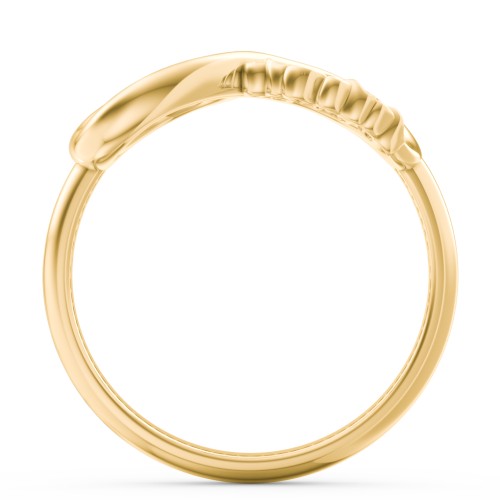 2022 Infinity Ring with Birthstone – 10K Yellow Gold with Ruby