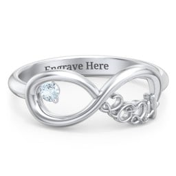 2024 Infinity Ring with Birthstone
