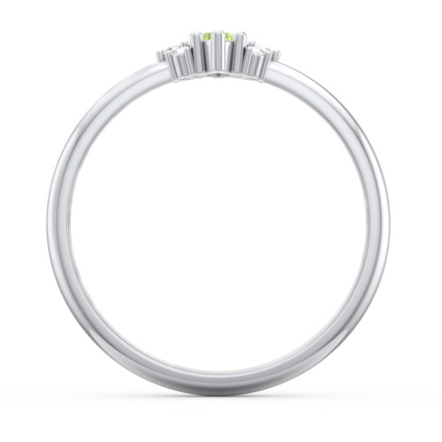 Marquise Birthstone Ring with Accents