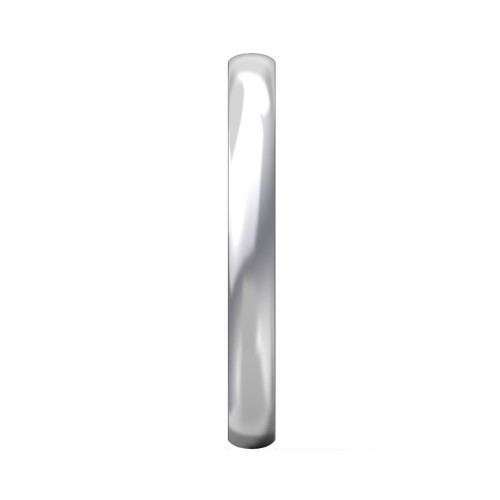 Half Round Comfort Fit Wedding Band - 2.5mm Width – Sterling Silver
